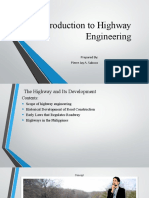 Introduction To Highway Engineering