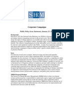 (SHRM) Corporate Campaigns