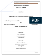 Case Analysis On Sabrimala Abhinav Kumar Dewaliya 17FLICDDN02003