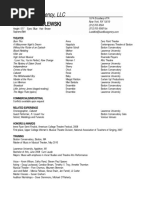 RESUME (Audition) 1-23-11