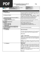 Lesson Exemplar in TLE - Electrical Installation Maintenance (EIM) 7/8 Using The IDEA Instructional Process