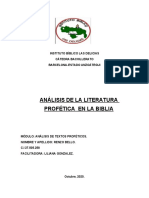 Análisis de Un Texto Profético