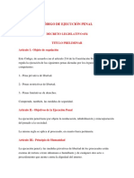 Código de Ejecución Penal D L 654 PDF