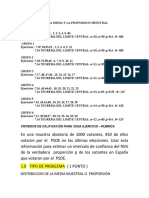 TALLER 1 NOV. 05 Istribuciones de Muestreo de La Media y La Proporsion