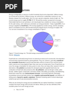 Energy Sources: Figure 1: Current Energy Mix. The Total Energy Consumption Is Roughly 15 TW. Source