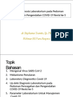 Up Date Diagnosis Laboratorium Pada Pedoman: Pencegahan Dan Pengendalian COVID-19 Revisi Ke-5