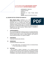 Demanda Por Alimentos y Calificación - Buitrón Paredes, Helen Clase N10