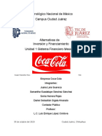 Estructura Del Sistema Financiero Coca Cola Unidad 1