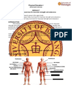 Physical Education I: Upper Body Exercises For Muscular Strength and Endurance Learning Outcomes