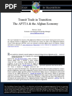 Transit Trade in Transition: The APTTA & The Afghan Economy: Afghanistan