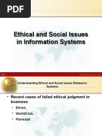 Chapter 5 Ethical and Social Issues in Information Systems