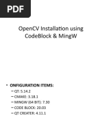 OpenCV With MingW & Code-Block