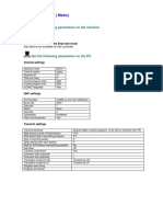 Philips CNC - 432 (Maho) : Set The Following Parameters On The Machine