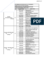 DBATU Dec 2019 Time Table B.Tech Sem 4