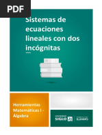 Sistemas de Ecuaciones Lineales Con Dos Incógnitas