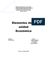 Elementos de La Unidad Economica