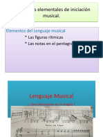 Contenidos Elementales de Iniciacion Musical