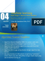 Machine Learning: Materi Minggu 4: Algoritma Nearest Neighbour