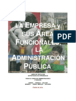 Areas Funcionales de La Empresa. Administración de Operaciones (Producción) 