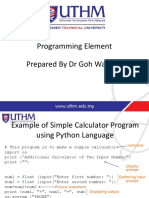 Programming Element PDF