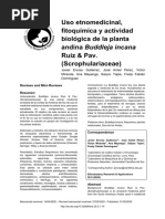 Uso Etnomedicinal, Fitoquímica y Actividad Biológica de Buddleja Incana - Compressed