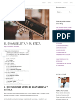 El Evangelista y Su Etica - Adj