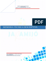 Memoria Descriptiva Aceras y Bordillos Varios Tramos Jaramijo BDE