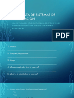 Entrevista de Sistemas de Información