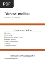 Diabetes Mellitus LECTURE Yr III