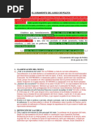 Texto Sobre El Juramento Del Juego de Pelota. Ideas Principales y Respuestas.