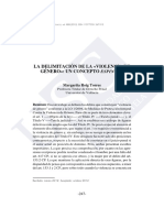 La Delimitacion de La Violencia de Genero. Un Concepto Espinoso - Margarita Roig Torres PDF