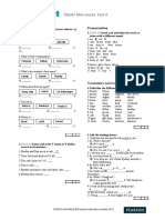 Starter Mid-Course Test A: Listening Pronunciation