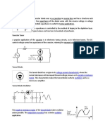 Varactor: Voltage Current Characteristic Negative Resistance Region Oscillators