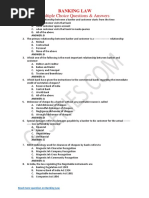 Multiple Choice Questions & Answers: Banking Law