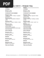 Minimatura Unit 4 - Answer Key: Group A Group B