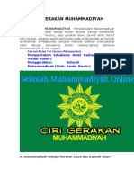 Ciri Gerakan Muhammadiyah