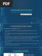 Microprocessor 8251: Presentation On Different Aspects of 8251 USART