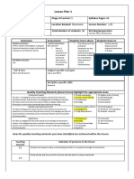 Lesson Plan 1: CCP & Gcs Subject Specific Concepts