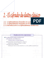 02 CS2021 El Cifrado de Datos Clásico PDF