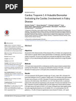 Cardiac Troponin I: A Valuable Biomarker Indicating The Cardiac Involvement in Fabry Disease