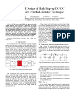 Analysis and Design of High Step-Up DC-DC Converter With Coupled-Inductor Technique