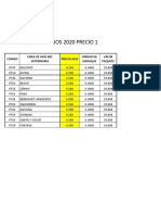 Bihov Precio 1 Otros 2020