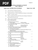 UNIT 1 Solved Quiz Operations Research