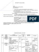 Proiect cl4 Ed Fiz Aruncarea Si Prinderea Obiectelor