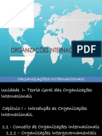 OrganizaÃ Ã Es Internacionais I - Unidade I - Capitulo I A VI - CÃ Pia - PPTXX