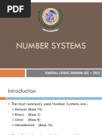 Number Systems: Digital Logic Design (Ec - 203)