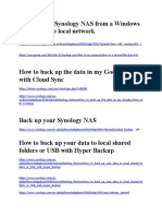 Store Files To Synology NAS