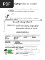 Notes - Translating Expressions and Sentences PDF