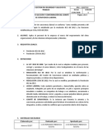 PRO-SGSST-02 Procedimiento para La Elección y Conformación Del Comité de Convivencia