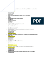 Fluid Mechanics II MCQ 2020